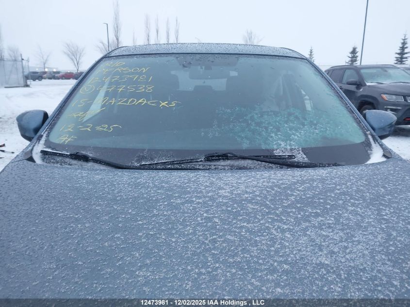 2015 Mazda Cx-5 Touring VIN: JM3KE4CY1F0477538 Lot: 12473981