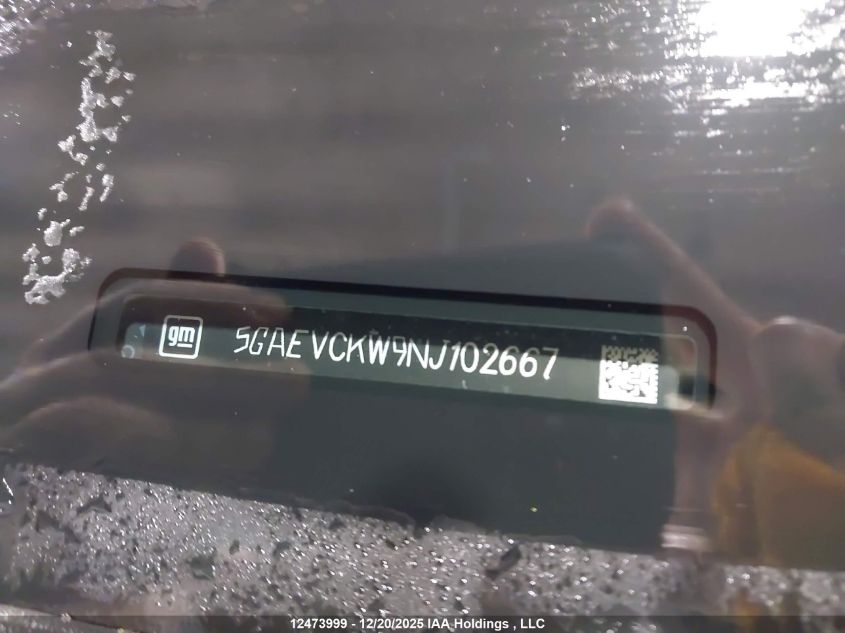 2022 Buick Enclave Avenir VIN: 5GAEVCKW9NJ102667 Lot: 12473999