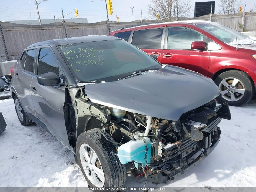 2020 Nissan Kicks S VIN: 3N1CP5BV1LL487511 Lot: 12474020