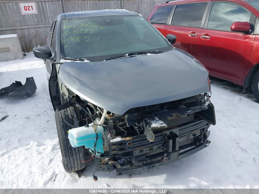 2020 Nissan Kicks S VIN: 3N1CP5BV1LL487511 Lot: 12474020