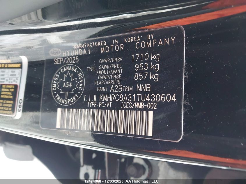 KMHRC8A31TU430604 2026 HYUNDAI VENUE photo no. 9