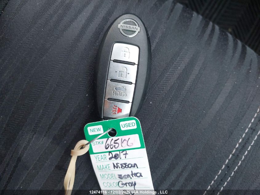 2017 Nissan Sentra S/Sv/Sr/Sl VIN: 3N1AB7AP9HL672059 Lot: 12474116