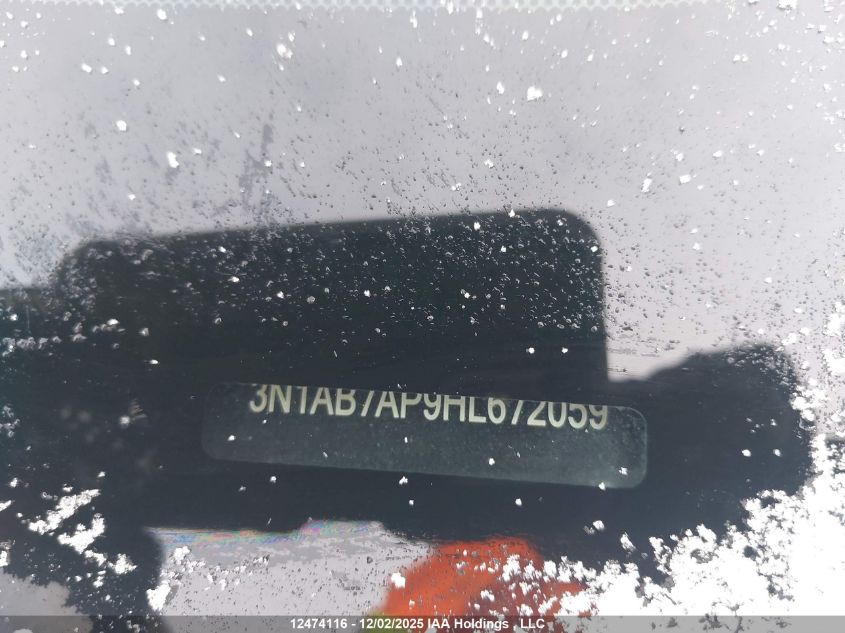 2017 Nissan Sentra S/Sv/Sr/Sl VIN: 3N1AB7AP9HL672059 Lot: 12474116