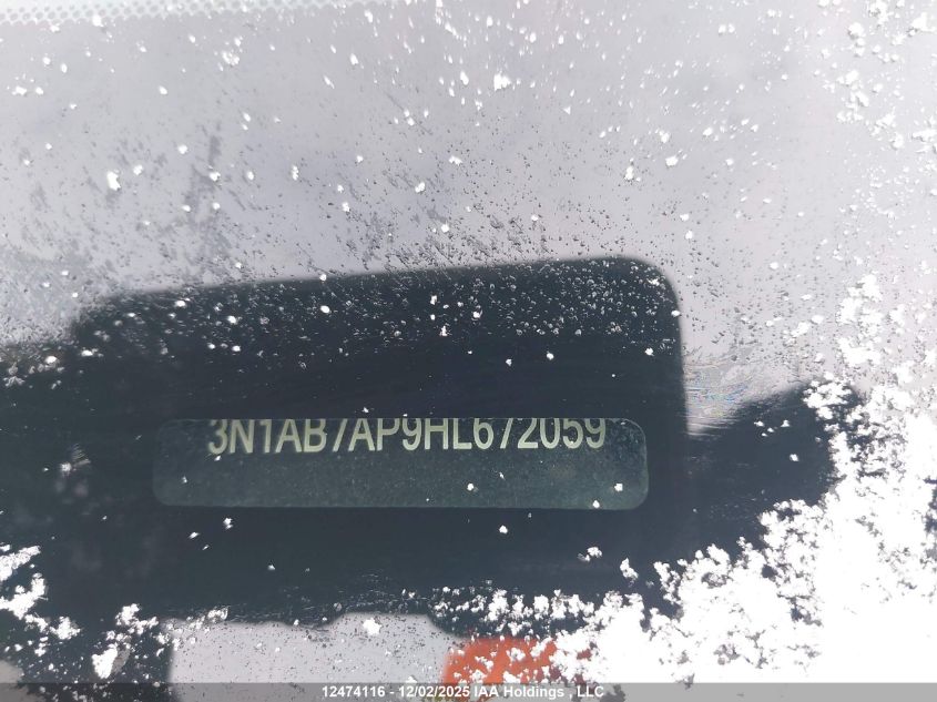 2017 Nissan Sentra S/Sv/Sr/Sl VIN: 3N1AB7AP9HL672059 Lot: 12474116