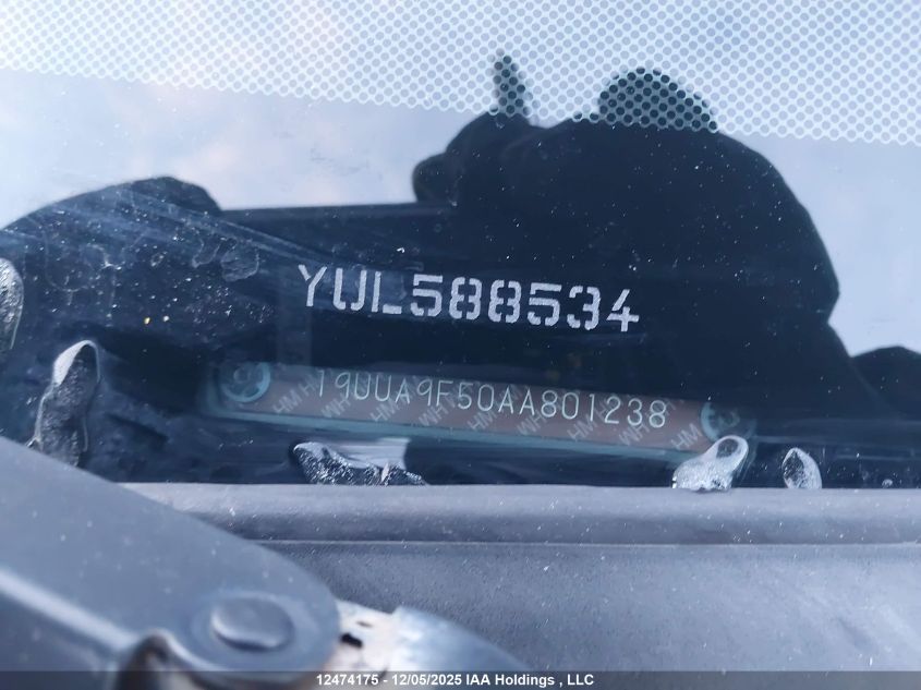 2010 Acura Tl VIN: 19UUA9F50AA801238 Lot: 12474175