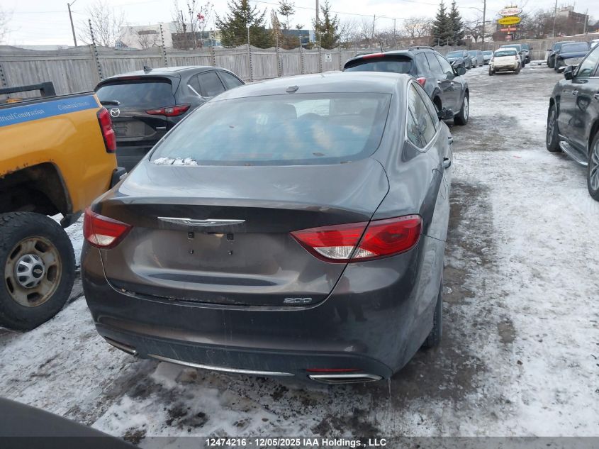 2015 Chrysler 200 Limited VIN: 1C3CCCAG2FN651101 Lot: 12474216