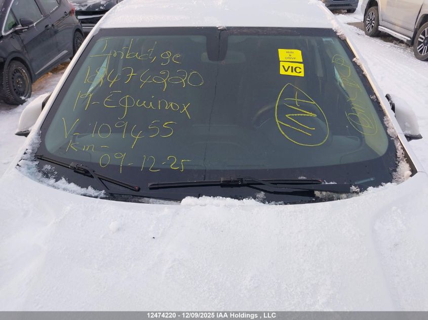 2019 Chevrolet Equinox VIN: 2GNAXKEV1K6109455 Lot: 12474220