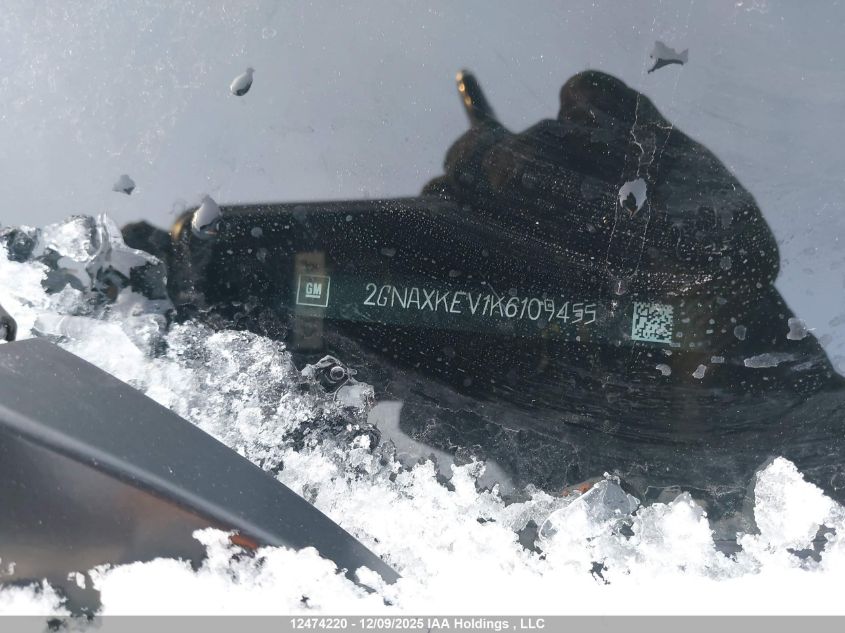 2019 Chevrolet Equinox VIN: 2GNAXKEV1K6109455 Lot: 12474220