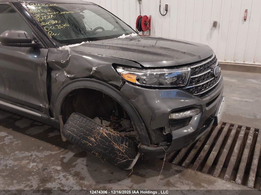 2020 Ford Explorer Xlt VIN: 1FMSK8DH8LGB69532 Lot: 12474306
