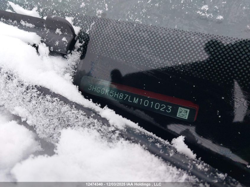 2020 Honda Fit Ex-L Navi VIN: 3HGGK5H87LM101023 Lot: 12474340