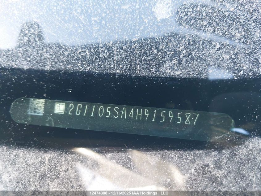 2017 Chevrolet Impala Lt VIN: 2G1105SA4H9159587 Lot: 12474388
