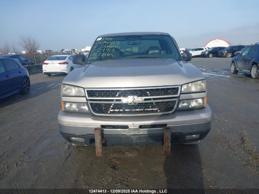 2006 Chevrolet Silverado 1500 Ls VIN: 2GCEK19VX61154913 Lot: 12474413