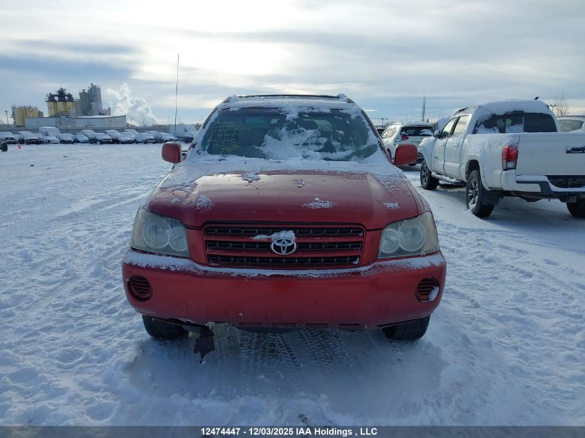 2003 Toyota Highlander Base V6 VIN: JTEHF21A130132625 Lot: 12474447