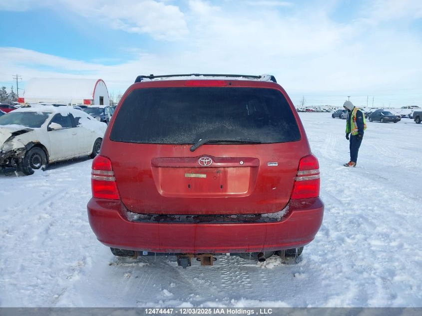 2003 Toyota Highlander Base V6 VIN: JTEHF21A130132625 Lot: 12474447