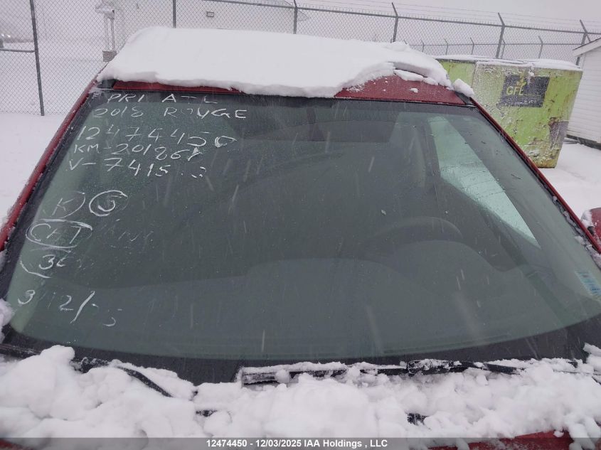 2018 Nissan Rogue Midnight Edition/S/Sl/Sl W/Propilot Assist/Sv VIN: 5N1AT2MV3JC741543 Lot: 12474450