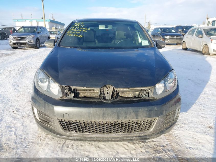2012 Volkswagen Gti VIN: WVWGV7AJ5CW126078 Lot: 12474463
