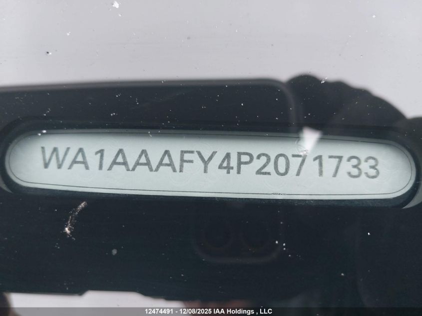 2023 Audi Q5 45 Komfort VIN: WA1AAAFY4P2071733 Lot: 12474491