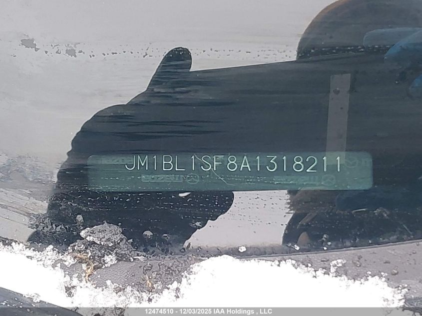 2010 Mazda Mazda3 VIN: JM1BL1SF8A1318211 Lot: 12474510