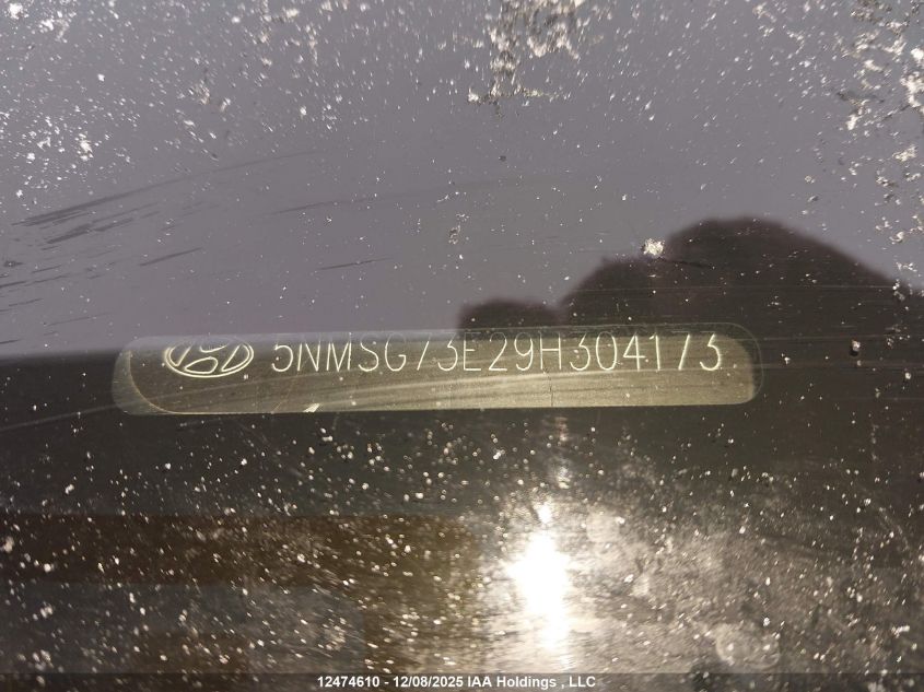 2009 Hyundai Santa Fe Gl/Gls VIN: 5NMSG73E29H304173 Lot: 12474610