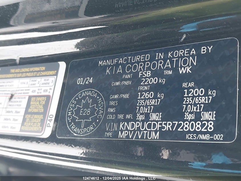 KNDPUCDF5R7280828 2024 KIA SPORTAGE photo no. 9