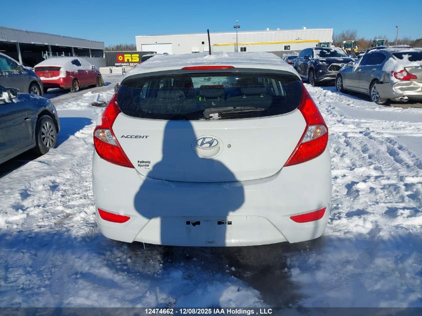 2017 Hyundai Accent Gl VIN: KMHCT5AEXHU371520 Lot: 12474662