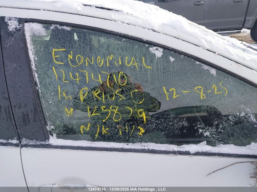 2016 Toyota Prius C Technology VIN: JTDKDTB37G1125829 Lot: 12474710