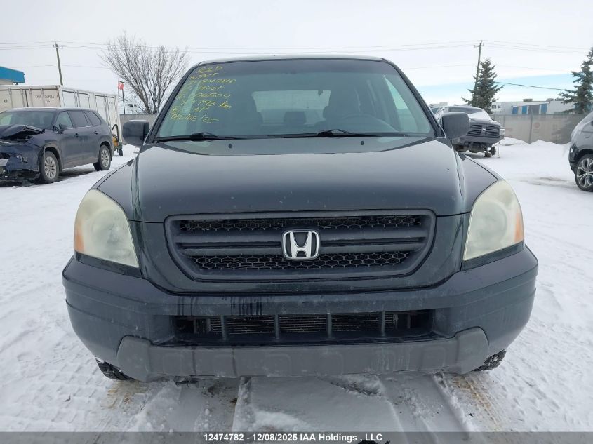 2003 Honda Pilot Exl VIN: 2HKYF18543H006804 Lot: 12474782