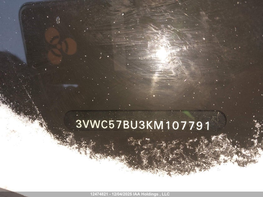 3VWC57BU3KM107791 2019 VOLKSWAGEN JETTA photo no. 9