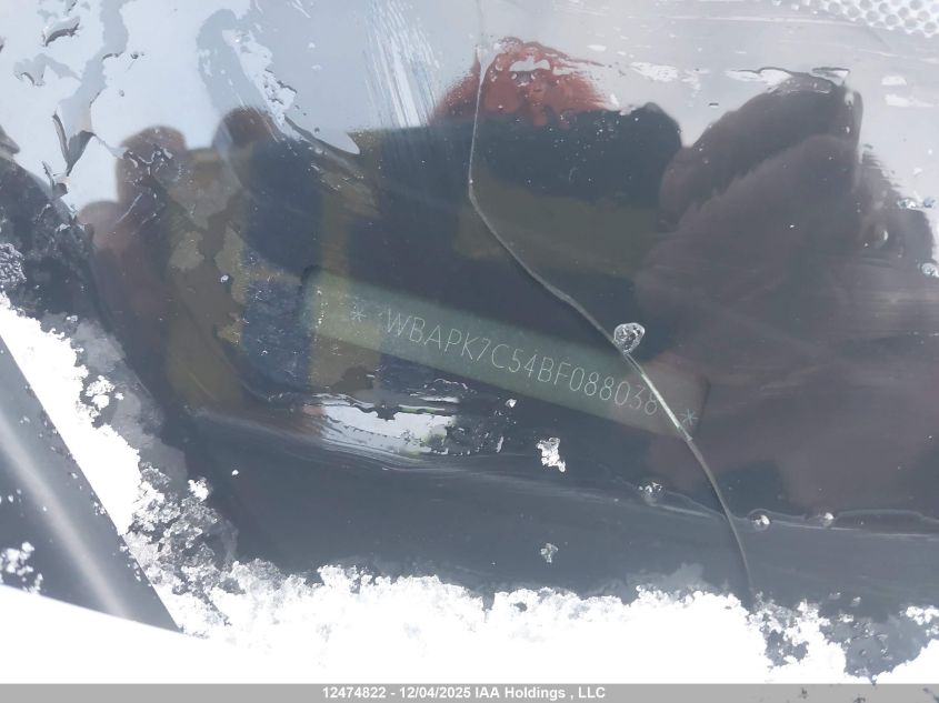 2011 BMW 328I xDrive VIN: WBAPK7C54BF088038 Lot: 12474822