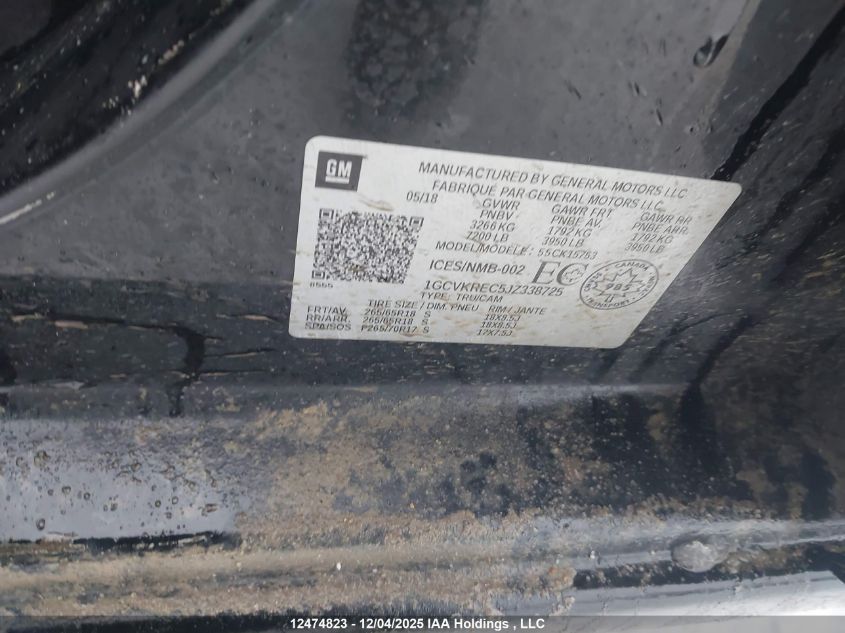 2018 Chevrolet Silverado K1500 Lt VIN: 1GCVKREC5JZ338725 Lot: 12474823