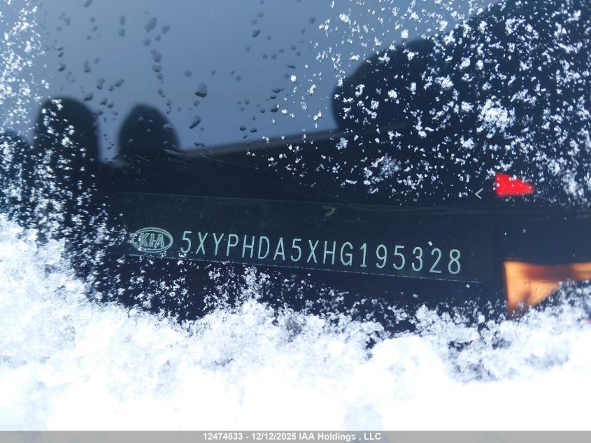 2017 Kia Sorento 3.3L Ex/3.3L Ex+ VIN: 5XYPHDA5XHG195328 Lot: 12474833