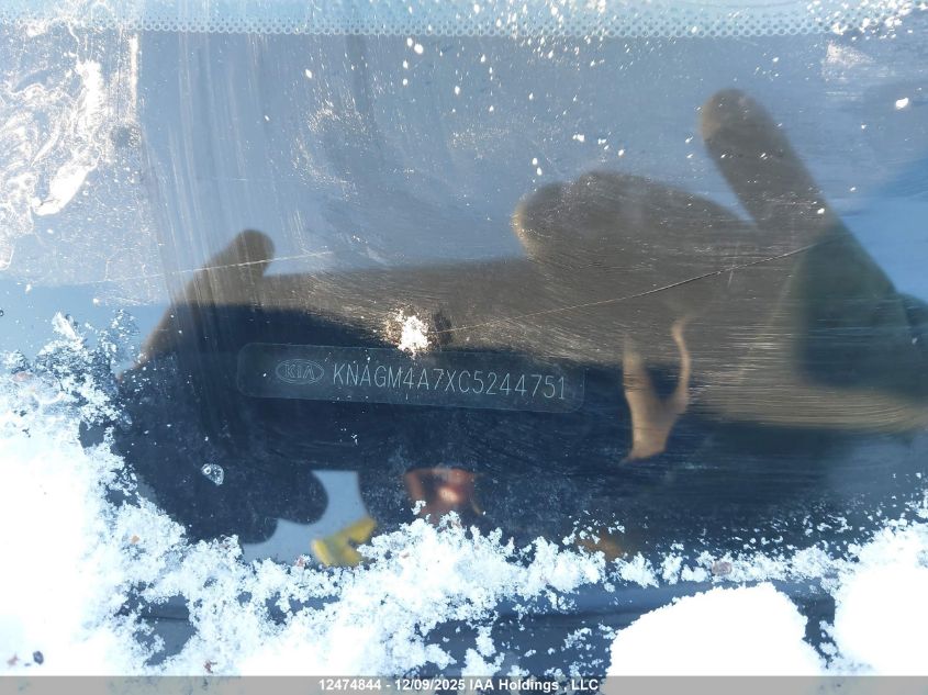 2012 Kia Optima Lx/Lx+ VIN: KNAGM4A7XC5244751 Lot: 12474844