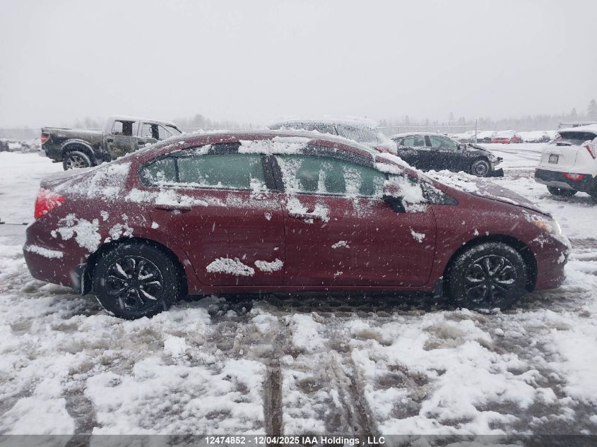 2012 Honda Civic Lx VIN: 2HGFB2F47CH036618 Lot: 12474852