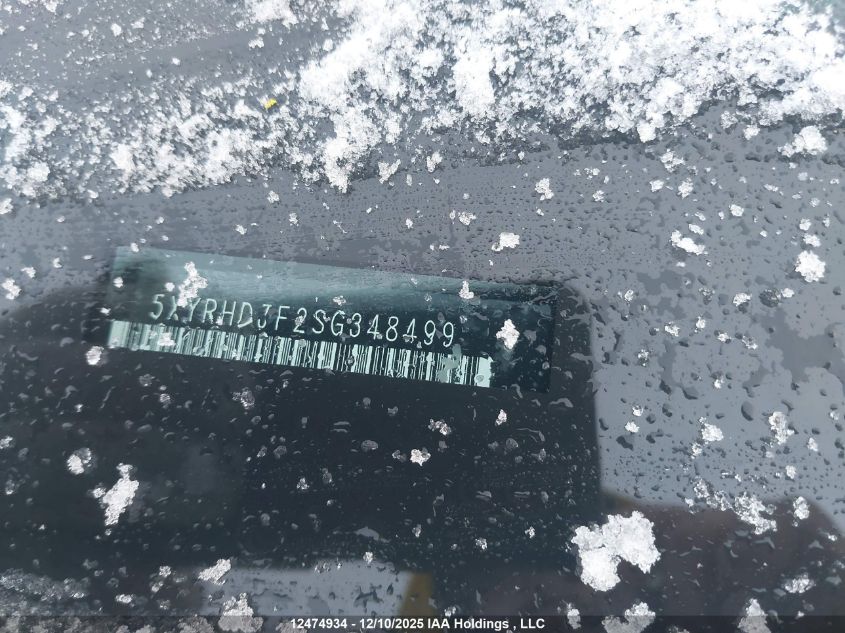 2025 Kia Sorento VIN: 5XYRHDJF2SG348499 Lot: 12474934