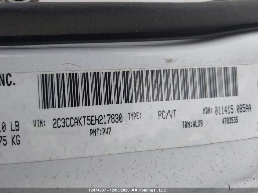 2014 Chrysler 300C VIN: 2C3CCAKT5EH217830 Lot: 12474937