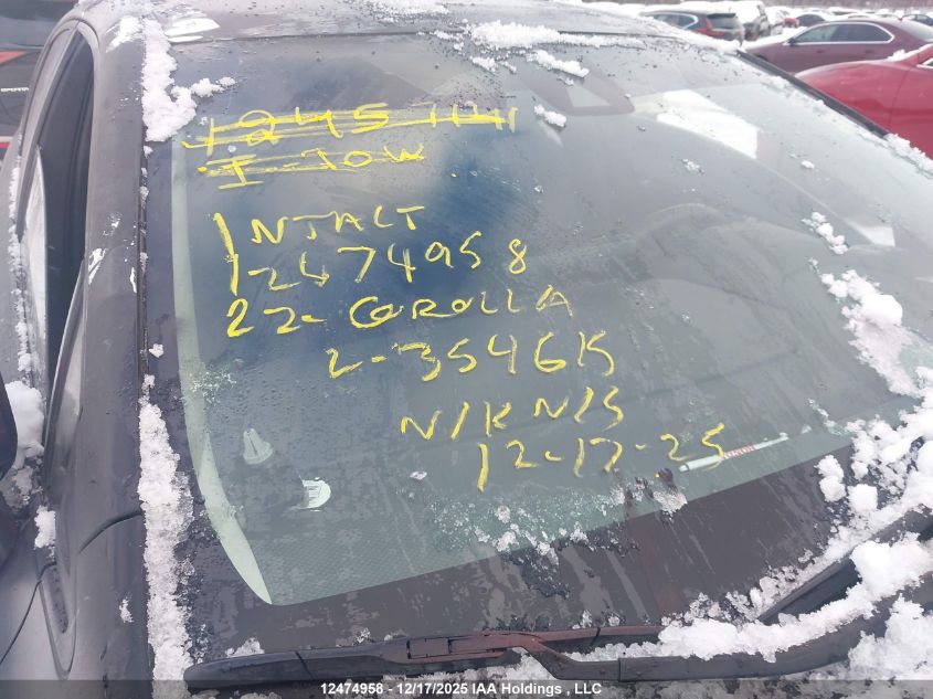 2022 Toyota Corolla VIN: 5YFBPMBE5NP354615 Lot: 12474958