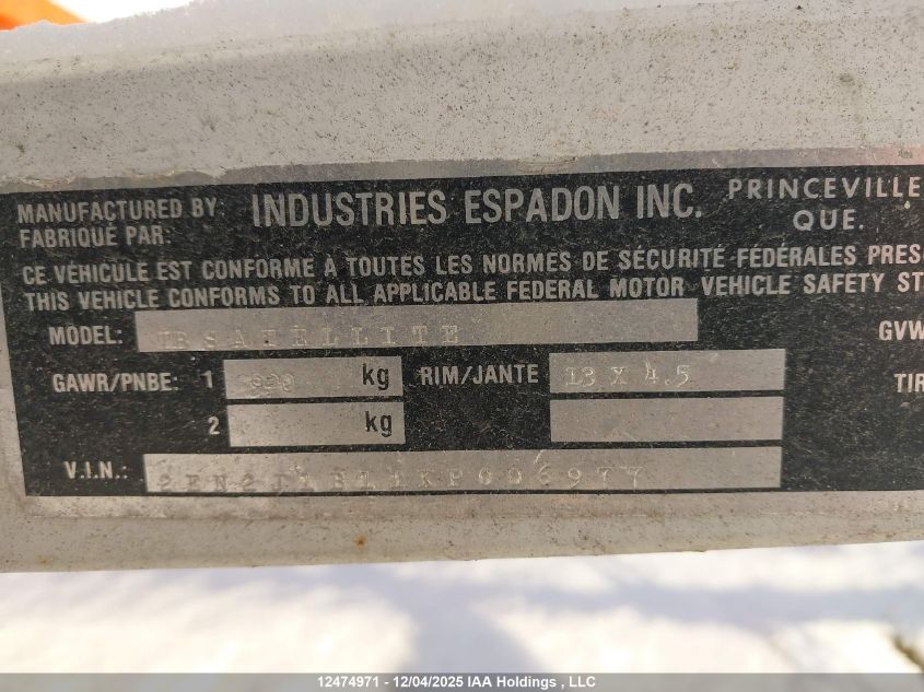 1990 Peterborough Boat VIN: 2EN2J1B11KP006977 Lot: 12474971