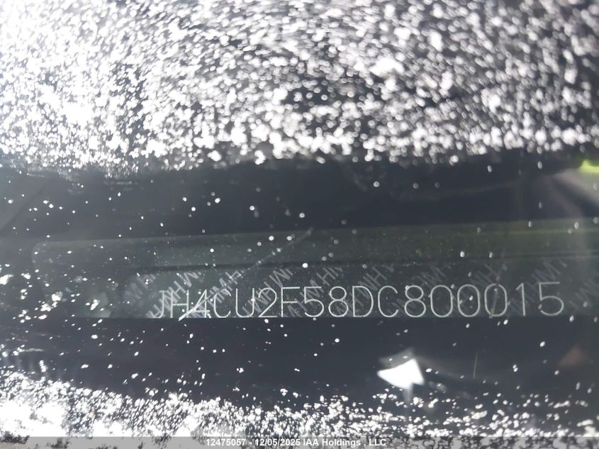 2013 Acura Tsx VIN: JH4CU2F58DC800015 Lot: 12475057