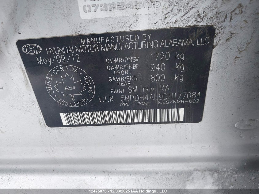 5NPDH4AE9DH177084 2013 HYUNDAI ELANTRA photo no. 18