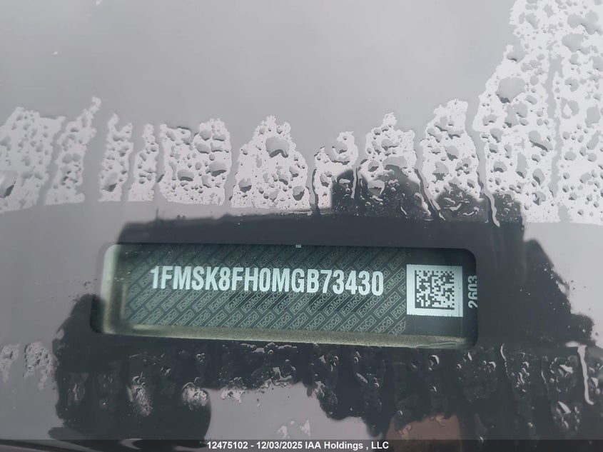 1FMSK8FH0MGB73430 2021 FORD EXPLORER photo no. 19