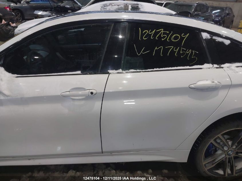 2019 BMW 440I Gran Coupe xDrive VIN: WBA4J7C55KBM74545 Lot: 12475104