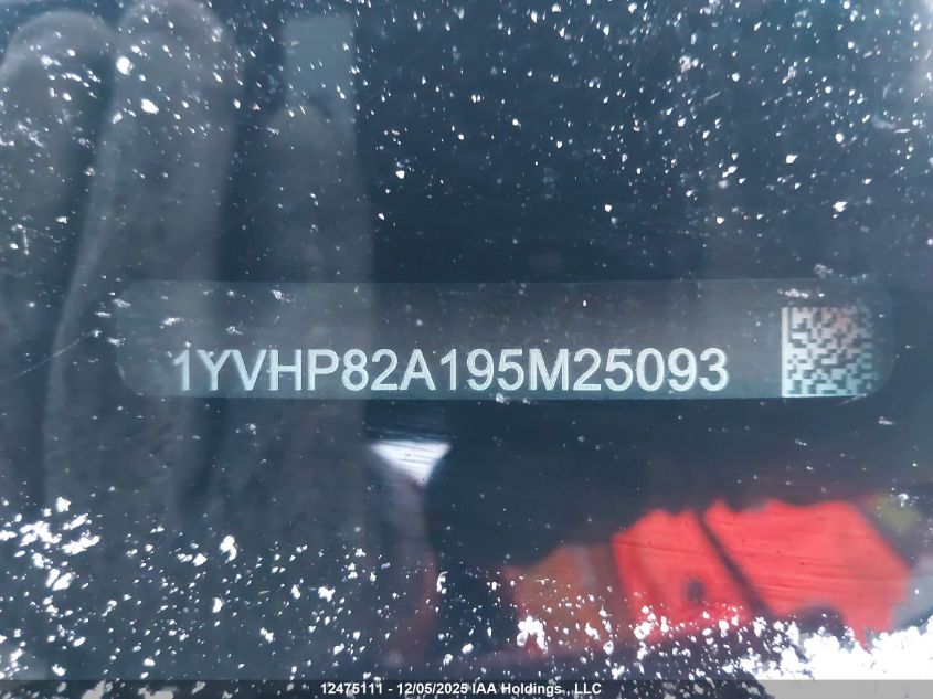 2009 Mazda Mazda6 VIN: 1YVHP82A195M25093 Lot: 12475111