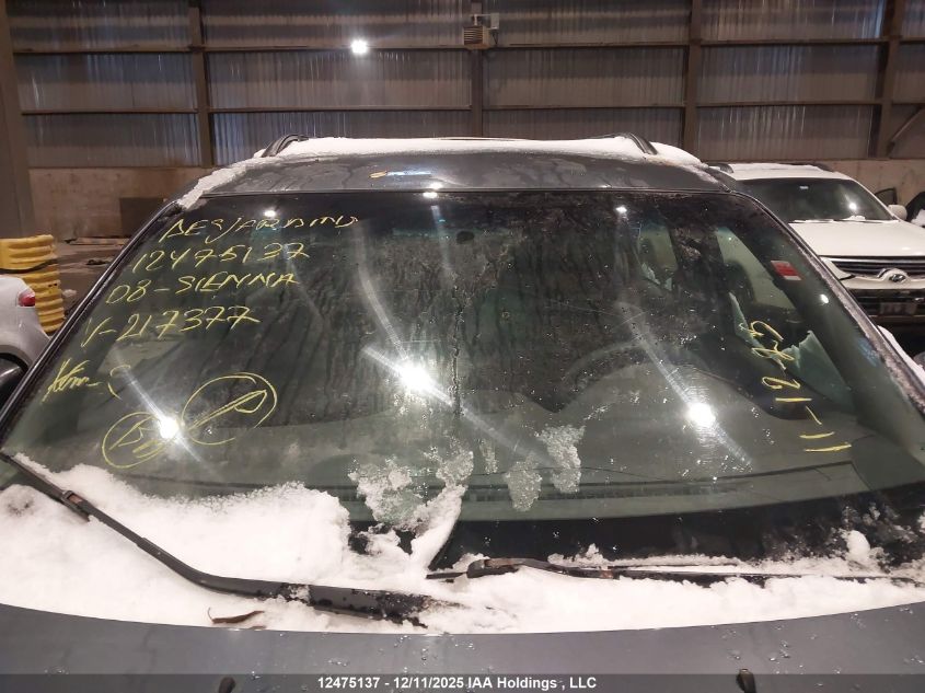 2008 Toyota Sienna Ce VIN: 5TDZK29C88S217377 Lot: 12475137