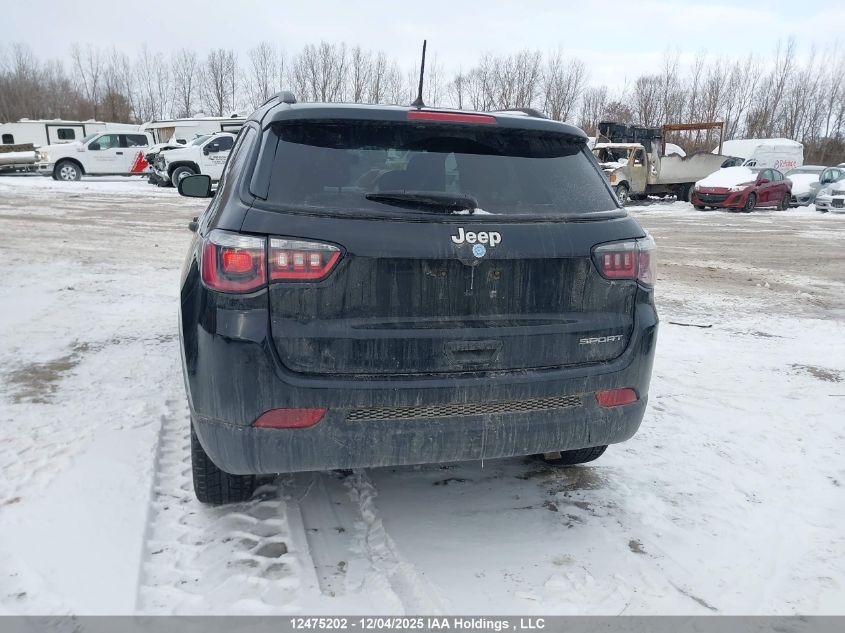 2018 Jeep Compass Sport VIN: 3C4NJCAB1JT249240 Lot: 12475202