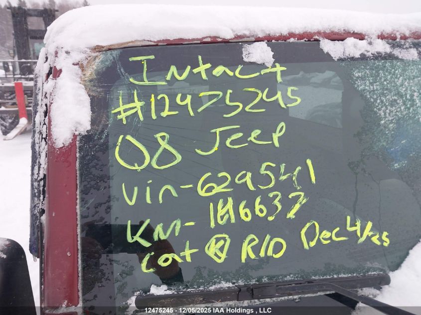 2008 Jeep Wrangler Sahara VIN: 1J8FA54178L629541 Lot: 12475245