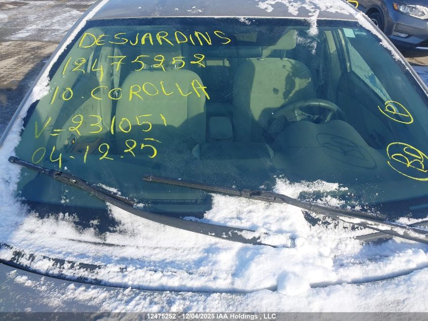 2010 Toyota Corolla S/Le/Xle VIN: 2T1BU4EE8AC231051 Lot: 12475252