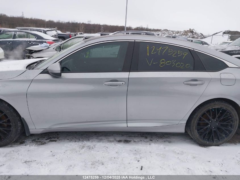 2018 Honda Accord Lx VIN: 1HGCV1E15JA803020 Lot: 12475259