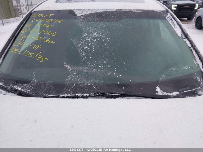 2013 Acura Rdx VIN: 5J8TB4H39DL804560 Lot: 12475278