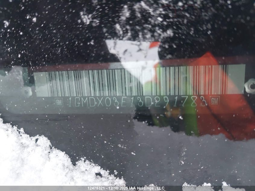 2003 Pontiac Montana Gt/Se VIN: 1GMDX03E13D291783 Lot: 12475321