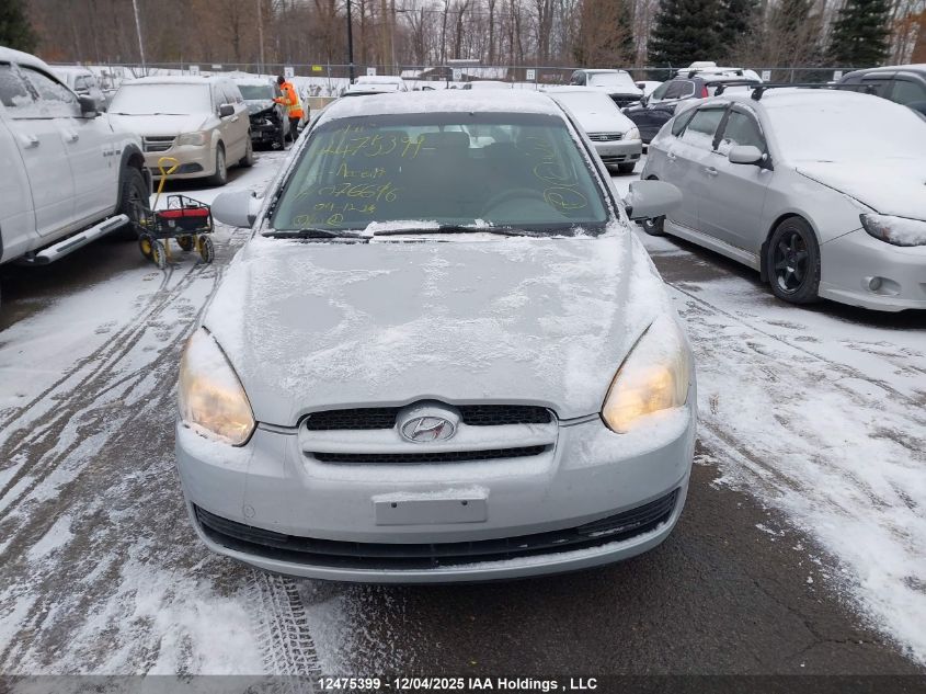 2008 Hyundai Accent VIN: KMHCN35C88U076696 Lot: 12475399